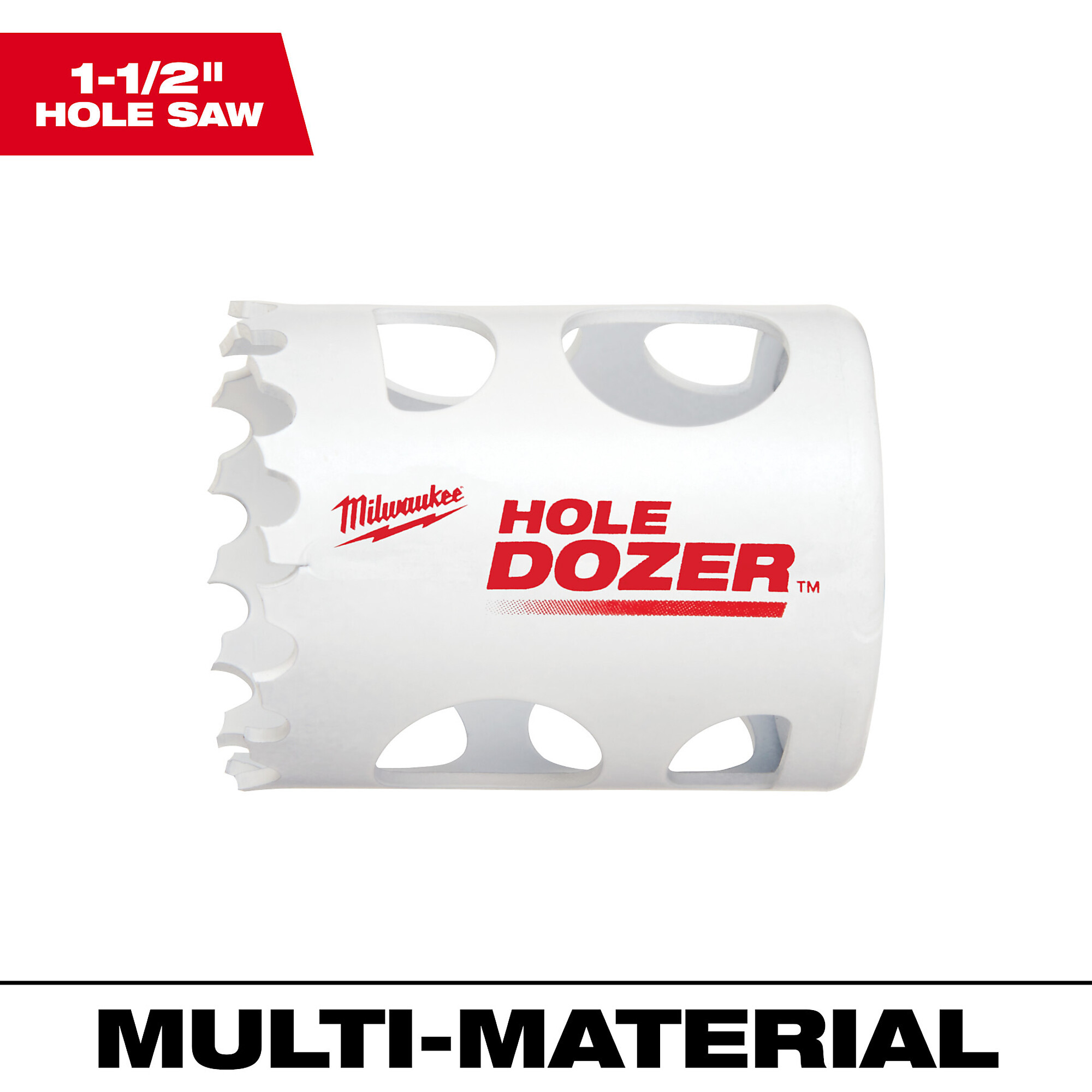 Milwaukee Hole Dozer Bi-Metal Hole Saw, 1 1/2in., Model# 49-56-0082
